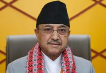 कांग्रेस कावा सभापति खड्काले पत्रकार सम्मेलन गर्दै