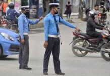 ट्राफिक कारबाहीबाट रु १३ लाख राजस्व सङ्कलन