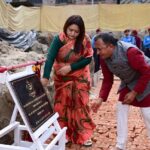 प्रहरी श्रीमती संघकी अध्यक्ष नविना कार्कीद्वारा आसरा सुधार केन्द्रको कार्यालय भवन शिलान्यास