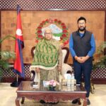 प्रधानमन्त्री कार्कीसँग रास्वपा सभापति लामिछानेको भेट