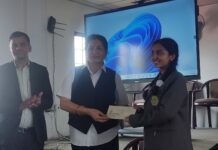 स्रोत केन्द्रस्तरिय अन्तरविद्यालय वतृत्वकलामा नवोदित स्कुलकी स्तुती अर्याल प्रथम