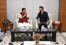 रास्वपा सभापति लामिछाने र भाजपा अध्यक्ष नवीनबीच भेटवार्ता