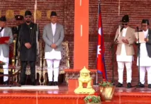 गृहमन्त्री सुधन गुरुङ र विज्ञान, प्रविधिमन्त्री महावीर पुनले लिए शपथ