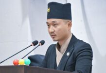 गृहमन्त्री सुधन गुरूङ र नवप्रवर्तन मन्त्री महावीर पुन बन्दै